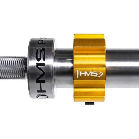 Gryf olimpijski 20 kg / 2200 mm z zaciskami lock jaw HMS GO1100 Gryf olimpijski 20 kg / 2200 mm z zaciskami lock jaw HMS GO1100