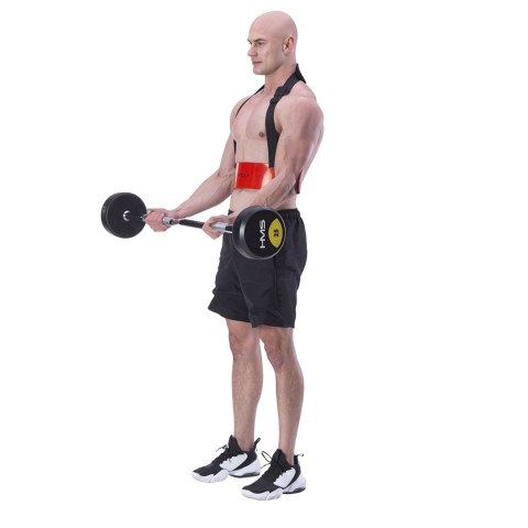 Przyrząd do ćwiczenia mięśni bicepsów Arm blaster HMS ABX02 czerwony Przyrząd do ćwiczenia mięśni bicepsów Arm blaster HMS ABX02 czerwony