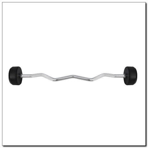 Sztanga/Gryf stały HMS GSL50 gumowany łamany 50kg