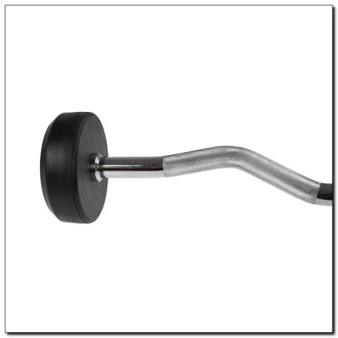 Sztanga/gryf stały gumowany łamany 20 kg HMS GSL20