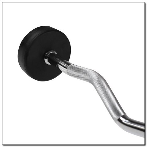 Sztanga/gryf stały gumowany łamany 20 kg HMS GSL20