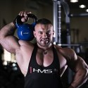 Kettlebell winylowy 8 kg czarny HMS KNV08