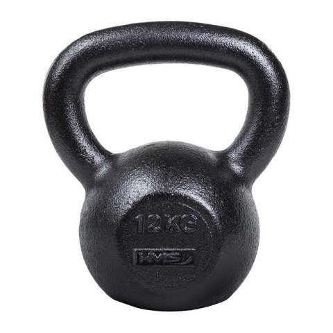 Kettlebell żeliwny 12kg HMS KZG12 Kettlebell żeliwny 12kg HMS KZG12