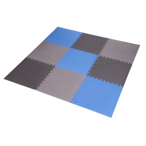 Mata puzzle Multipack One Fitness MP10 niebiesko-szare 9 elementów 10 mm Mata puzzle Multipack One Fitness MP10 niebiesko-szare 9 elementów 10 mm