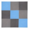 Mata puzzle Multipack One Fitness MP10 niebiesko-szare 9 elementów 10 mm