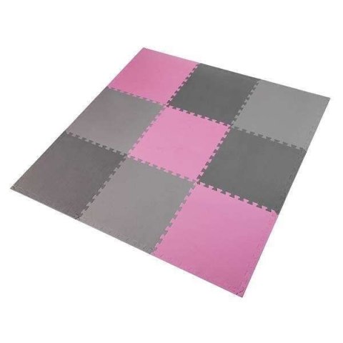 Mata puzzle Multipack One Fitness MP10 różowo-szare 9 elementów 10 mm Mata puzzle Multipack One Fitness MP10 różowo-szare 9 elementów 10 mm