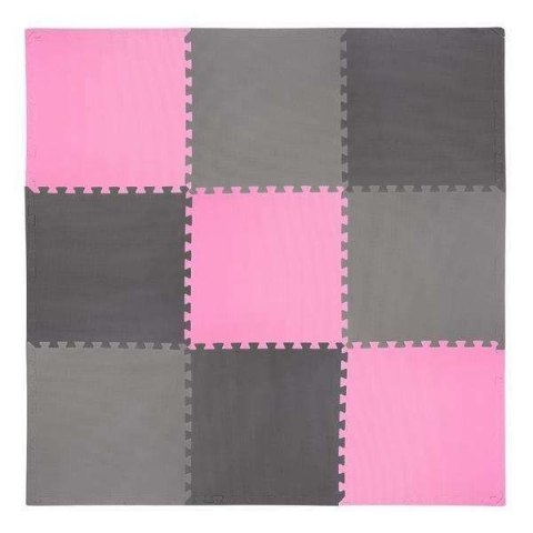 Mata puzzle Multipack One Fitness MP10 różowo-szare 9 elementów 10 mm Mata puzzle Multipack One Fitness MP10 różowo-szare 9 elementów 10 mm
