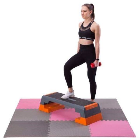 Mata puzzle Multipack One Fitness MP10 różowo-szare 9 elementów 10 mm Mata puzzle Multipack One Fitness MP10 różowo-szare 9 elementów 10 mm