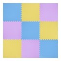 Mata puzzle multipack One Fitness MP10 żółto-niebiesko-fioletowa