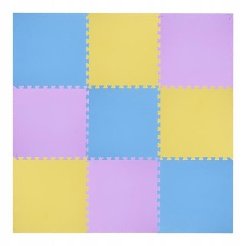 Mata puzzle multipack One Fitness MP10 żółto-niebiesko-fioletowa Mata puzzle multipack One Fitness MP10 żółto-niebiesko-fioletowa