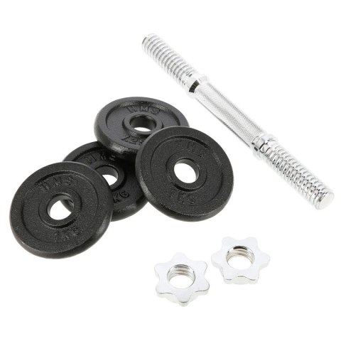 Sztangielka gwintowana HMS SG01 7 kg 4 talerze Sztangielka gwintowana HMS SG01 7 kg 4 talerze