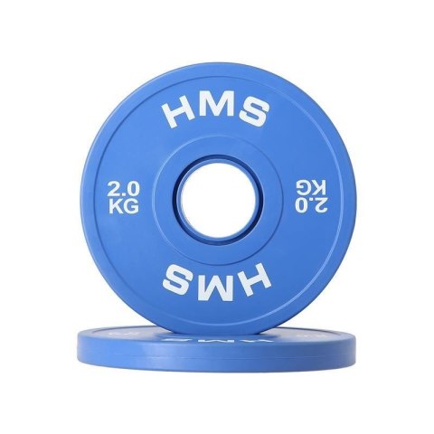 Talerz olimpijski Bumper 2x2kg Niebieski HMS CBRS20 Talerz olimpijski Bumper 2x2kg Niebieski HMS CBRS20