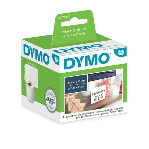 DYMO LW - Etykiety uniwersalne imiennych - 54 x 70 mm - S0722440 DYMO LW - Etykiety uniwersalne imiennych - 54 x 70 mm - S0722440