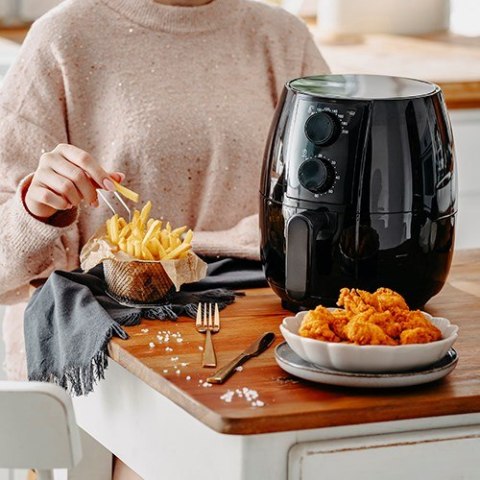 Frytkownica beztłuszczowa Airfryer Adler AD 6312 2,5 litra Czarna Frytkownica beztłuszczowa Airfryer Adler AD 6312 2,5 litra Czarna