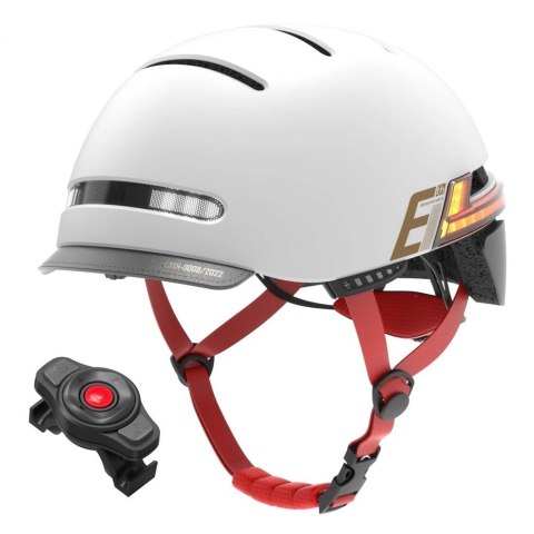Kask miejski Bluetooth 57-61cm JBL/LED/SOS/PTT szary Kask miejski Bluetooth 57-61cm JBL/LED/SOS/PTT szary