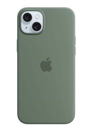 Silikonowe etui Apple z MagSafe Cypress, do iPhone 15 Plus