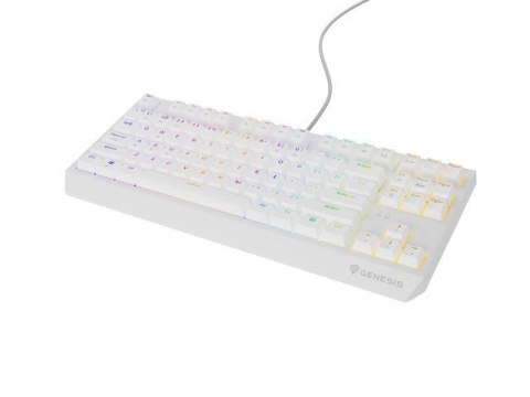 Klawiatura GENESIS Thor 230 TKL Gaming USB QWERTY US English Biały Klawiatura GENESIS Thor 230 TKL Gaming USB QWERTY US English Biały