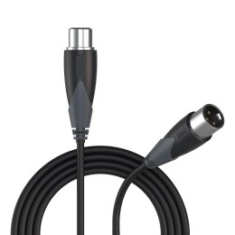 PROCAB KABEL MĘSKIE ZŁĄCZE XLR - ŻEŃSKIE ZŁĄCZE XLR, 0,5 M