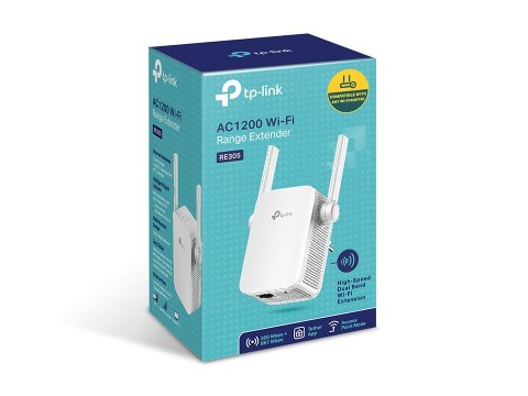 TP-LINK RE305 Nadajnik sieciowy Biały 10, 100 Mbit/s TP-LINK RE305 Nadajnik sieciowy Biały 10, 100 Mbit/s
