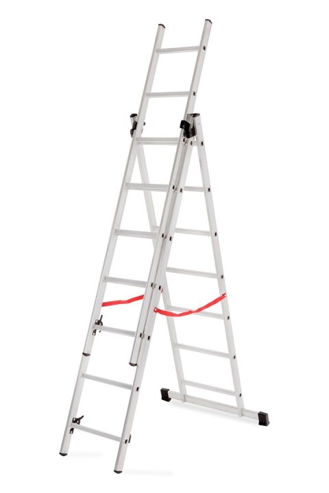 AWTOOLS drabina aluminiowa BASIC 3x6 STOPNI 150kg AWTOOLS drabina aluminiowa BASIC 3x6 STOPNI 150kg