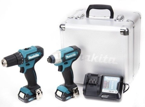 MAKITA CLX224X zestaw narzędzi akumulatorowych COMBO DF333D wiertarko-wkrętarka 30Nm + TD110D zakrętarka udarowa 110Nm 1/4 CXT 1 MAKITA CLX224X zestaw narzędzi akumulatorowych COMBO DF333D wiertarko-wkrętarka 30Nm + TD110D zakrętarka udarowa 110Nm 1/4 CXT 1