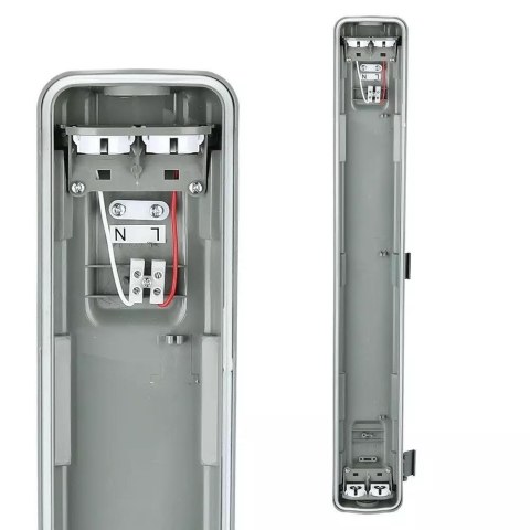Oprawa hermetyczna V-TAC VT-12023 2x 120cm (2x 18W) 4000K 3400lm (SKU 6387) Czarny Oprawa hermetyczna V-TAC VT-12023 2x 120cm (2x 18W) 4000K 3400lm (SKU 6387) Czarny