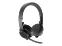 Słuchawki z mikrofonem Logitech Zone (981000854) Bluetooth Grafitowy