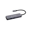 Verbatim 32155 huby i koncentratory USB 3.2 Gen 1 (3.1 Gen 1) Type-C 5000 Mbit/s Szary