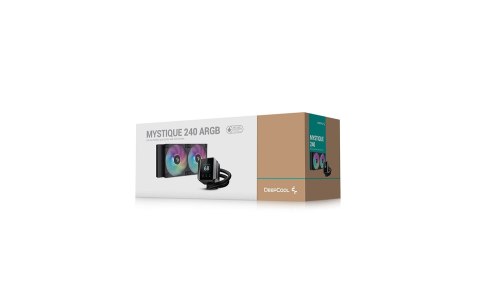DeepCool MYSTIQUE 240 ARGB Procesor Chłodnica cieczy all-in-one 12 cm Czarny 1 szt.