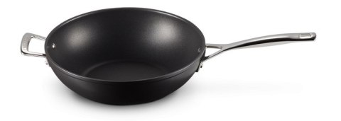 Le Creuset hartowany nieprzywierający Stir-Fry srebrny 30cm Le Creuset hartowany nieprzywierający Stir-Fry srebrny 30cm