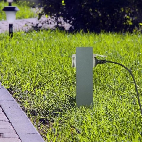 Słupek ogrodowy V-TAC VT-1155-1 30cm 2x gniazdka elektryczne 2x 16A 3600W IP44 (SKU 8820) Szary Słupek ogrodowy V-TAC VT-1155-1 30cm 2x gniazdka elektryczne 2x 16A 3600W IP44 (SKU 8820) Szary