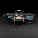 Zestaw słuchawkowy do gier HyperX Cloud Alpha czarno-czerwony, Przewodowy, 13 - 27000 Hz, Gaming, 298 g, Czerwony