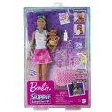 Barbie Opiekunka Zestaw Usypianie maluszka + Lalka i bobas HJY34