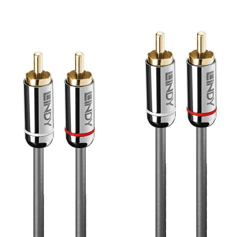 Lindy 35349 kabel audio 10 m 2 x RCA Antracyt Lindy 35349 kabel audio 10 m 2 x RCA Antracyt