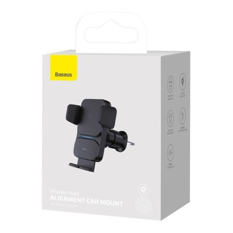 Uchwyt samochodowy Baseus Wisdom CGZX000001 automatyczny z ładowarką indukcyjną Qi 15W
