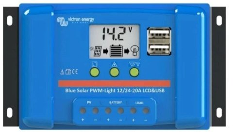 Victron Energy PWM-LCD&USB 12/24V-20A Victron Energy PWM-LCD&USB 12/24V-20A