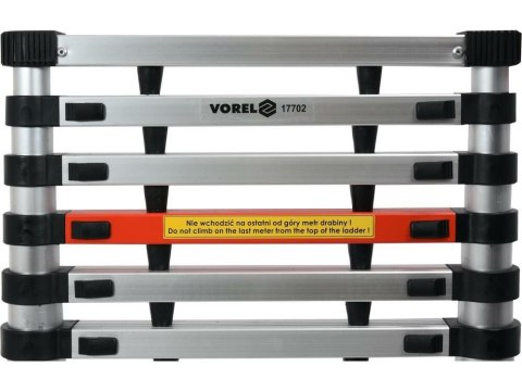 VOREL DRABINA ALUM.TELESKOP 3,8m 13st VOREL DRABINA ALUM.TELESKOP 3,8m 13st