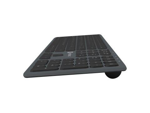 Klawiatura NATEC NKL-1830 Uniwersalne RF Wireless + Bluetooth QWERTY Hiszpański Czarny, Szary Klawiatura NATEC NKL-1830 Uniwersalne RF Wireless + Bluetooth QWERTY Hiszpański Czarny, Szary
