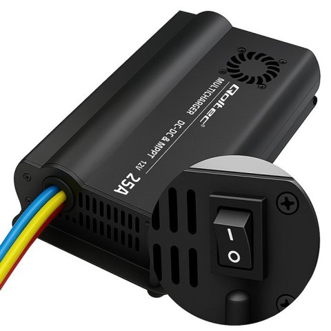 Automatyczna ładowarka DC-DC 12V z regulatorem MPPT 25A LiFePO4 AGM GEL STD Automatyczna ładowarka DC-DC 12V z regulatorem MPPT 25A LiFePO4 AGM GEL STD
