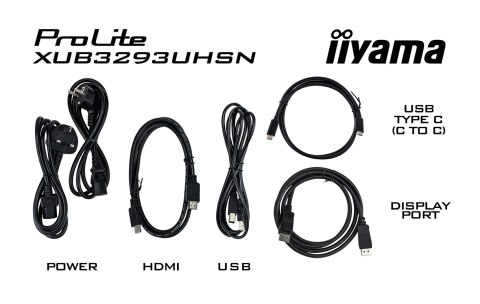 Iiyama ProLite XUB3293UHSN-B5 monitor komputerowy 80 cm (31.5") 3840 x 2160 px 4K Ultra HD LCD Czarny Iiyama ProLite XUB3293UHSN-B5 monitor komputerowy 80 cm (31.5") 3840 x 2160 px 4K Ultra HD LCD Czarny