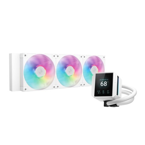 Chłodzenie wodne DeepCool Mystique 360 WH ARGB (R-LX360-WHDSNMCP-G-1) Chłodzenie wodne DeepCool Mystique 360 WH ARGB (R-LX360-WHDSNMCP-G-1)