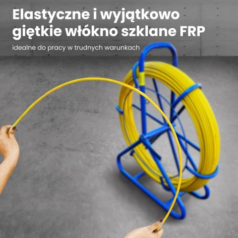 Extralink Pilot do przeciągania kabli Pilot 3.8mm 15m włókno szklane FRP, śr. 3,8mm, dł. 15m, żółty Extralink Pilot do przeciągania kabli Pilot 3.8mm 15m włókno szklane FRP, śr. 3,8mm, dł. 15m, żółty