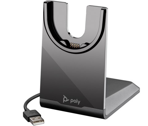Słuchawki Poly Voyager Focus 2 UC Headset +USB-A to USB-C Cable +Charging Stand Retail Packaging