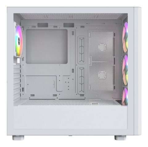 Drewniana obudowa PC Montech XR, Midi-Tower, ATX, ARGB, Szkło hartowane - biała Drewniana obudowa PC Montech XR, Midi-Tower, ATX, ARGB, Szkło hartowane - biała