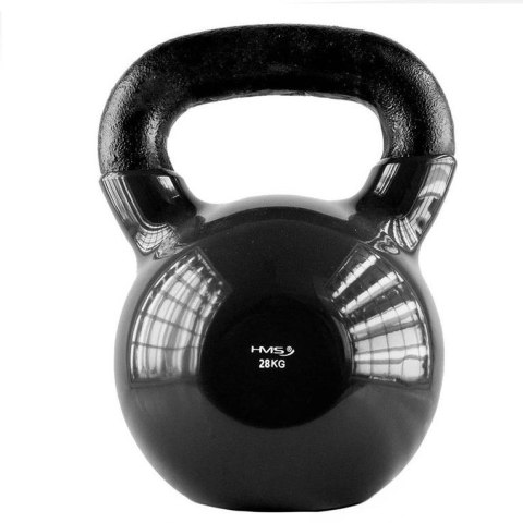 Kettlebell winylowy 28 kg czarny HMS KNV28