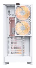 Obudowa PC Montech HS01 PRO, Midi-Tower, ATX, aRGB, Szkło Hartowane - biała