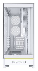 Obudowa PC Montech HS02, Midi-Tower, ATX, Szkło hartowane, ARGB - biała