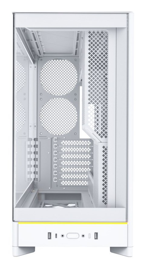 Obudowa PC Montech HS02, Midi-Tower, ATX, Szkło hartowane, ARGB - biała Obudowa PC Montech HS02, Midi-Tower, ATX, Szkło hartowane, ARGB - biała