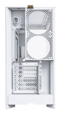 Obudowa PC Montech HS02, Midi-Tower, ATX, Szkło hartowane, ARGB - biała
