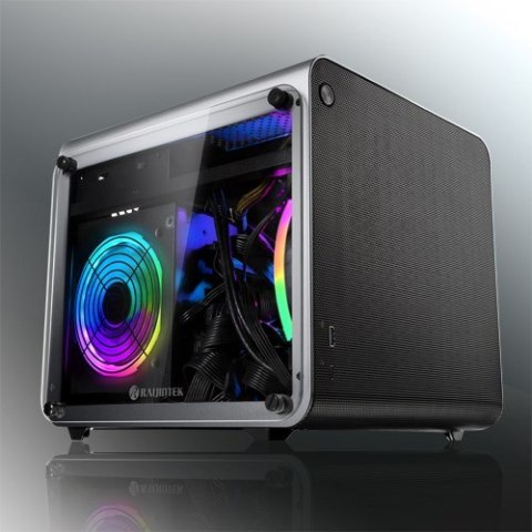 Obudowa Raijintek METIS EVO TG Mini-ITX, Szkło Hartowane - srebrne